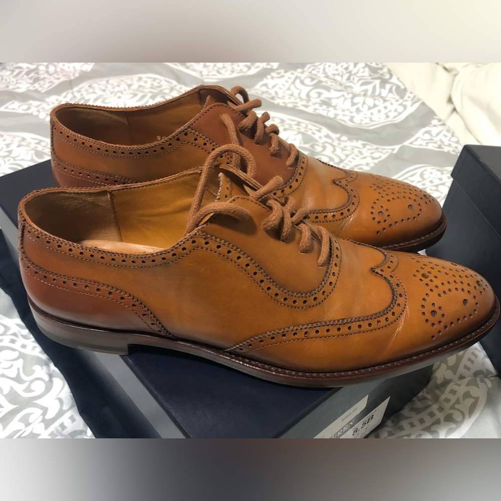 Polo Ralph Lauren Purple Collection Quitin Dress shoes SIZE 8.5